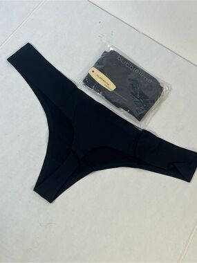 Seamless Black Thong Underwear - Bubblelime Set of 2